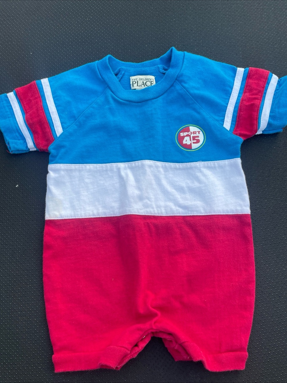 The Children's Place Blue, White & Red Sport 45 Colorblock One-Piece